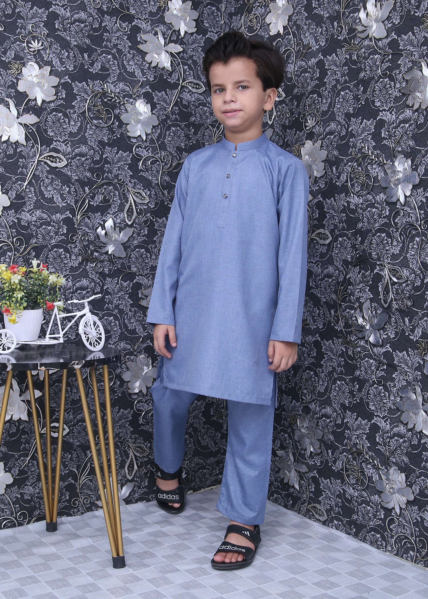 Blue Boys Kurta Trouser - wearmani