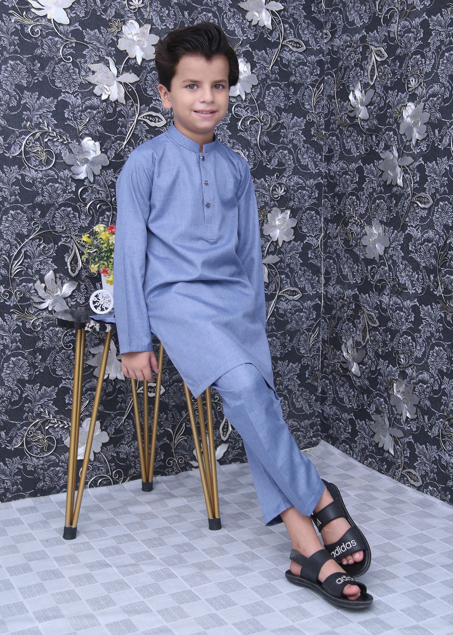 Blue Boys Kurta Trouser - wearmani