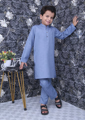 Blue Boys Kurta Trouser - wearmani