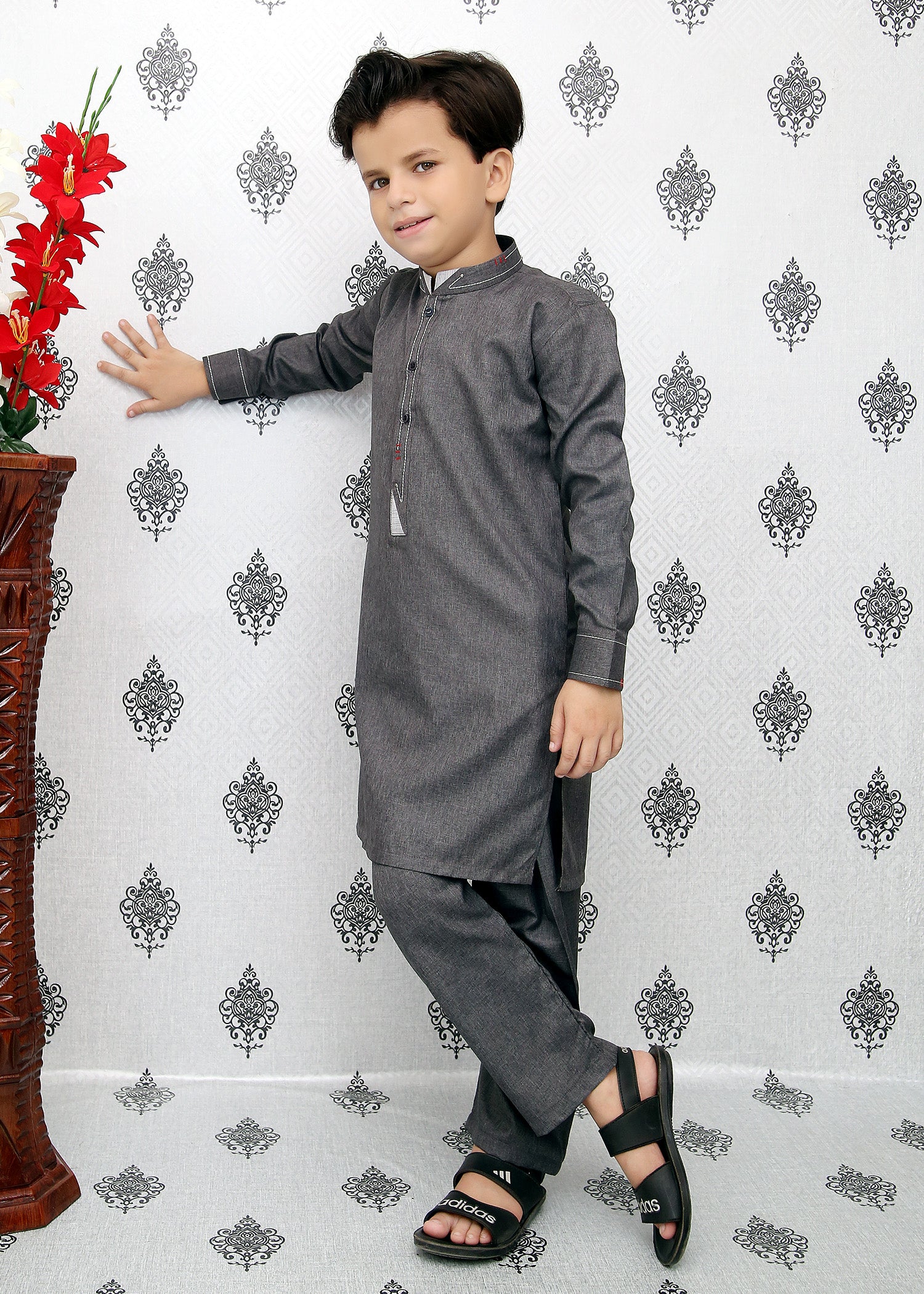 Contrast Stitch Kurta Trouser MKP-43 - wearmani