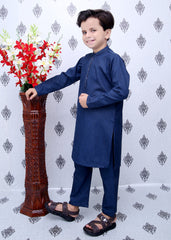 Blue Boys Kurta Trouser - wearmani