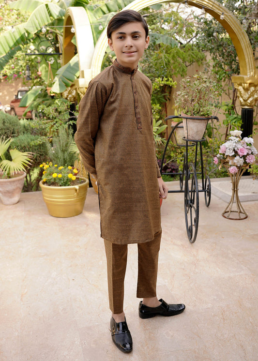 BROWN KURTA PAJAMA