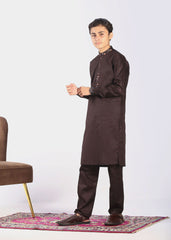 Boys Kurta Trouser- Dark Brown