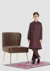 "Traditional boys’ kurta and trouser set for ages 3–14, featuring a long-sleeved kurta with a straight cut and matching trousers, ideal for festive and cultural occasions."
