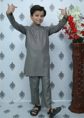 Grey Boys Kurta Trouser MKP-055 - wearmani