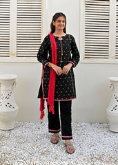 BLACK STITCHED 3PC