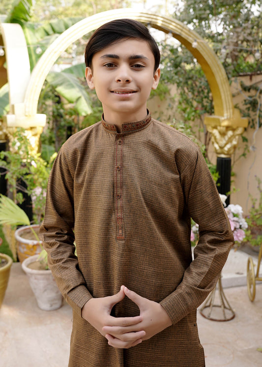 BROWN KURTA PAJAMA