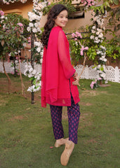 PINK 3PC CHIFFON SUIT