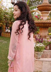 LIGHT PINK CHIFFON GHARARA