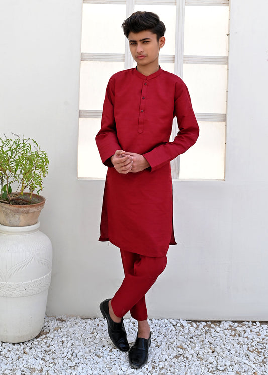 MAROON KURTA PAJAMA