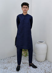 NAVY BLUE KURTA PAJAMA